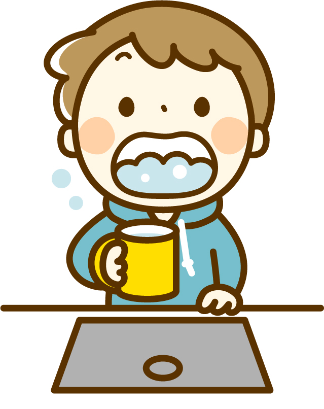 歯磨き粉のうがい