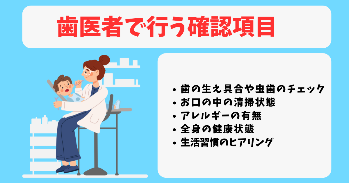 フッ素塗布前の確認事項